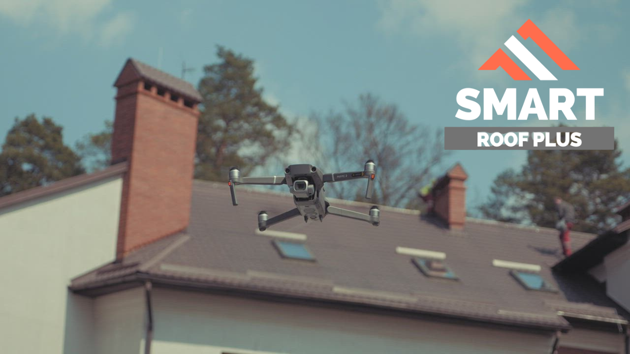 SMART Roof Plus drone performing AI-powered roof inspection in Forsyth, MO
